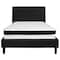 Flash Furniture Full Platform Bed Set, Black SL-BMF-22-GG - alternate 2